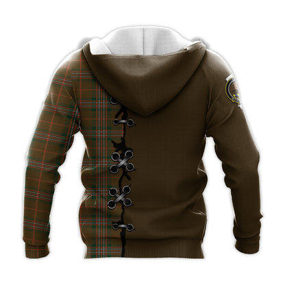 Printivon Scott Brown Modern Tartan Hoodie Lion Rampant And Celtic Thistle Style