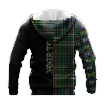 Printivon Scott Green Tartan Personalize Half Hoodie