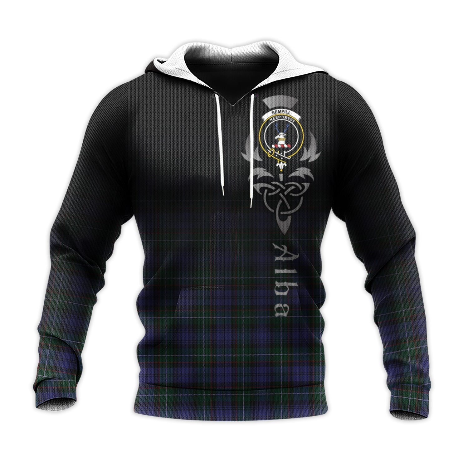 Printivon Sempill Tartan Crest Alba Celtic Hoodie