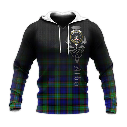 Printivon Sempill Modern Tartan Crest Alba Celtic Hoodie