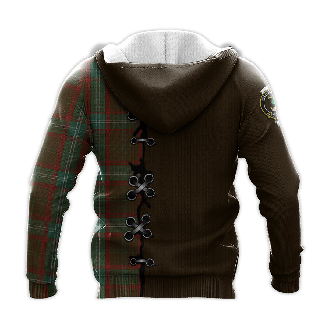 Printivon Seton Hunting Tartan Hoodie Lion Rampant And Celtic Thistle Style
