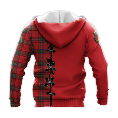 Printivon Seton Modern Tartan Hoodie Lion Rampant And Celtic Thistle Style