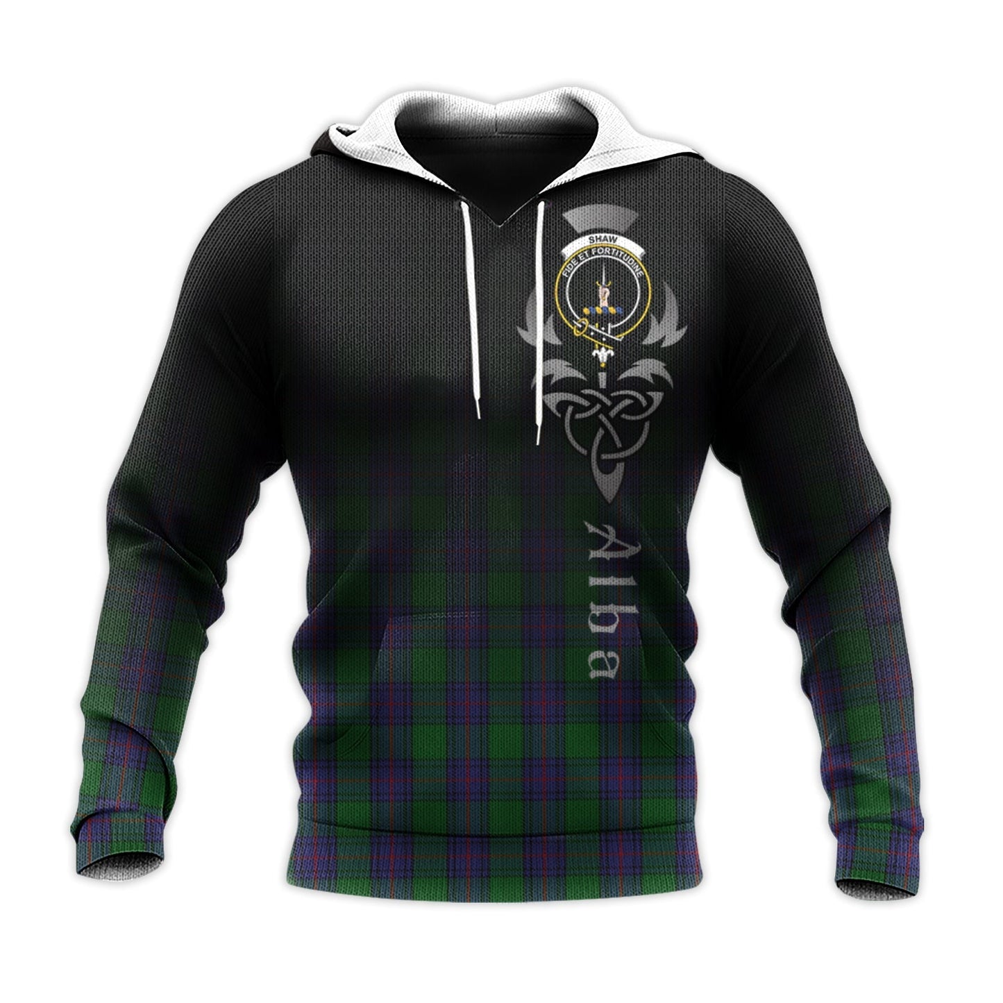 Printivon Shaw Tartan Crest Alba Celtic Hoodie