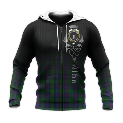 Printivon Shaw Tartan Crest Alba Celtic Hoodie