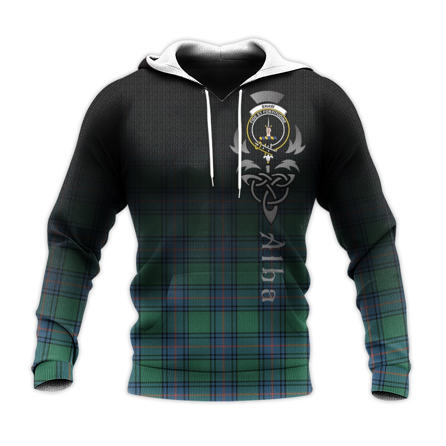 Printivon Shaw Ancient Tartan Crest Alba Celtic Hoodie