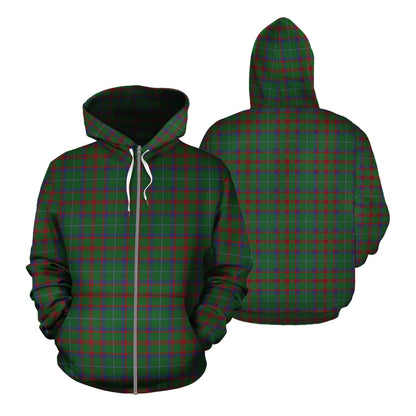 Printivon Shaw Of Tordarroch Green Hunting Tartan Hoodie