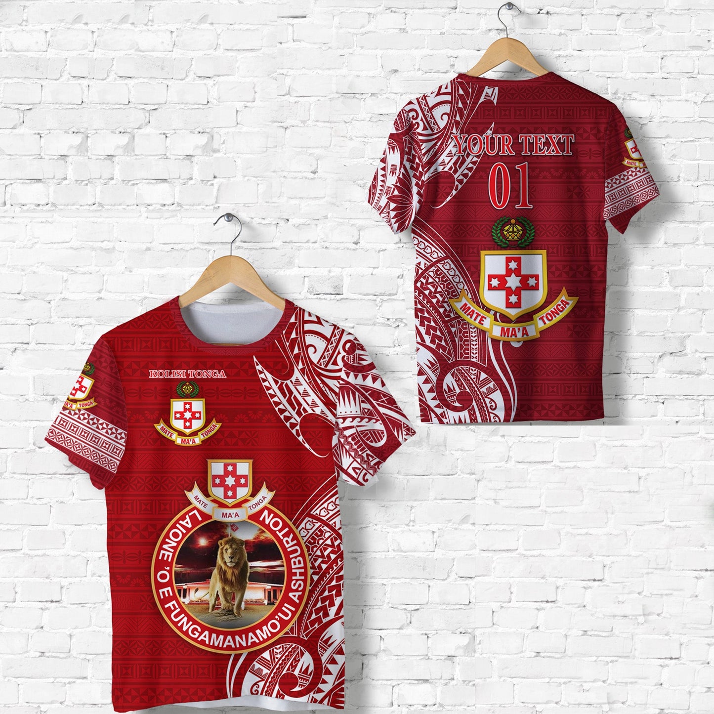 Custom Personalised Kolisi Tonga Mate Ma'A Tonga T Shirt Laione 'O E Fungamanamo'Ui Ashburton, Custom Text And Number