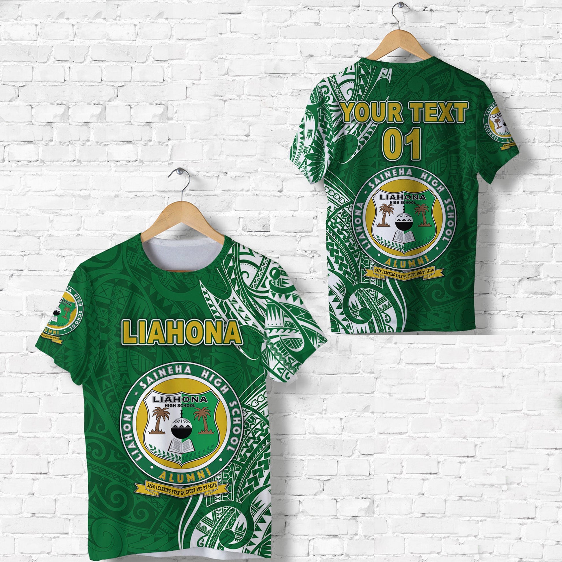Custom Personalised Tonga Liahona - Saineha High School T Shirt Simple Vibes, Custom Text And Number