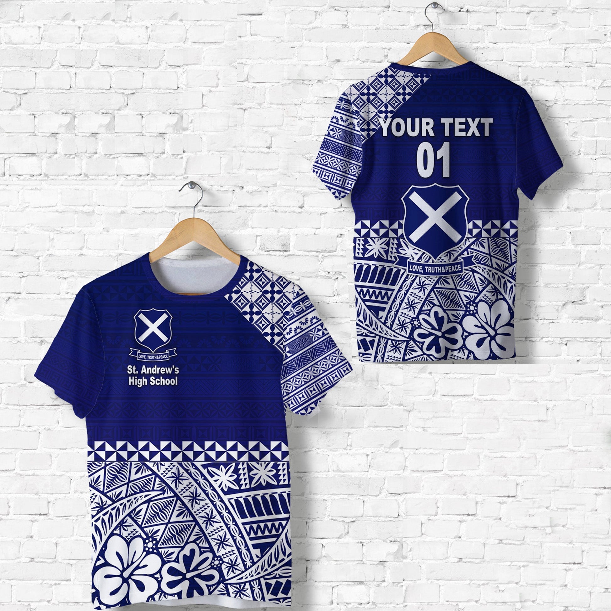 Custom Personalised St. Andrew'S High School T Shirt Tonga Kupesi Vibes