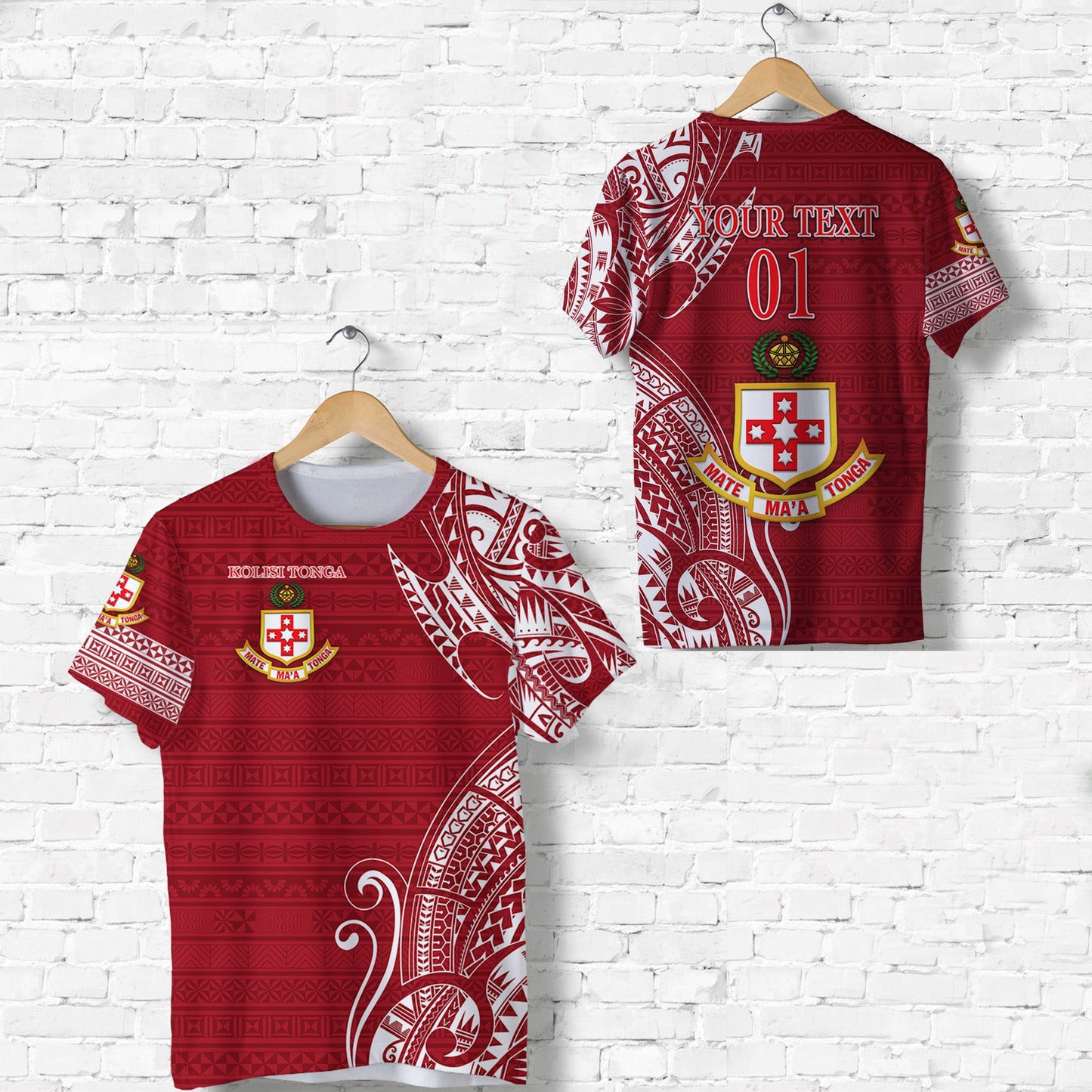 Custom Personalised Kolisi Tonga Mate Ma'A Tonga T Shirt Simple, Custom Text And Number