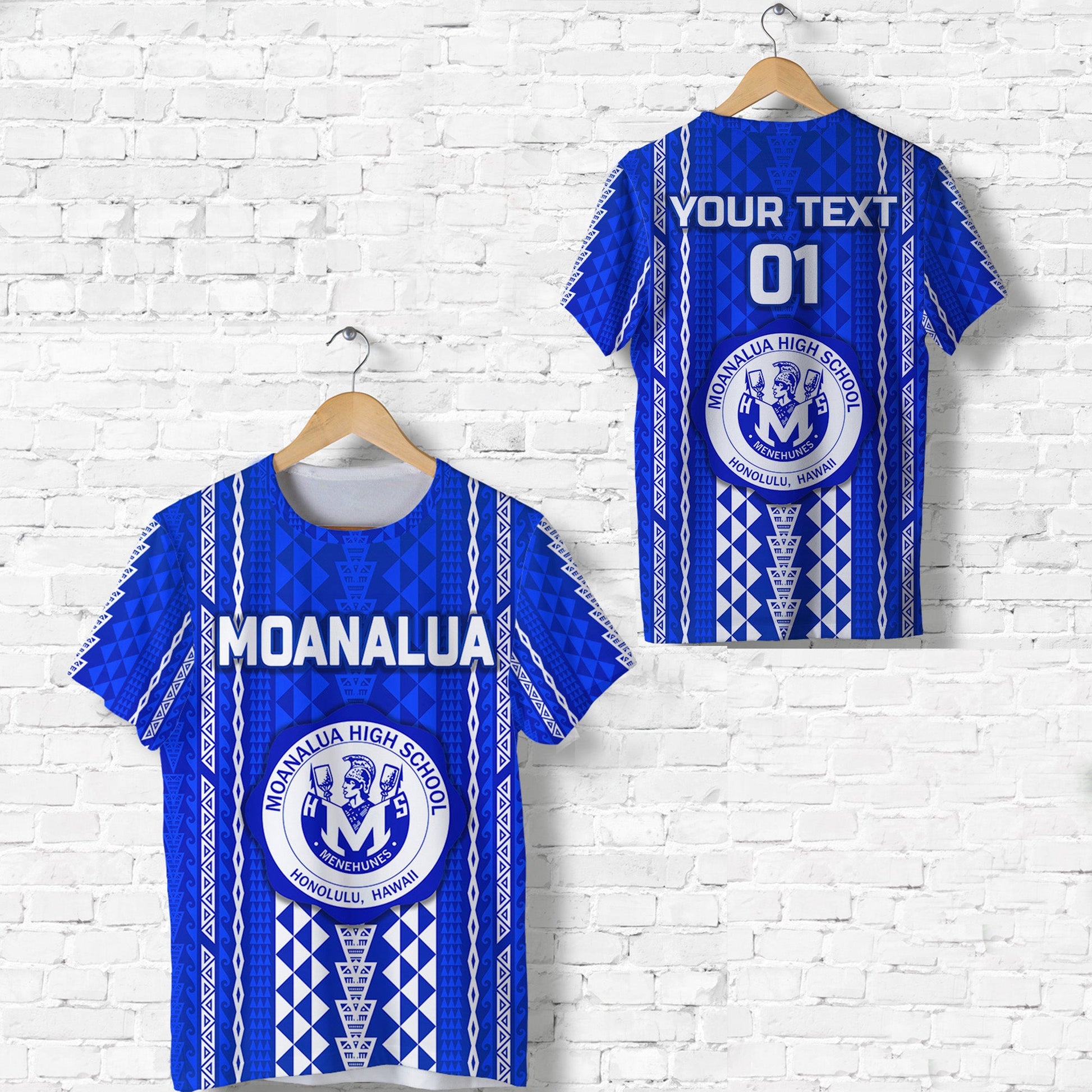 (Custom Personalised) Hawaii Moanalua High School T Shirt Simple Style