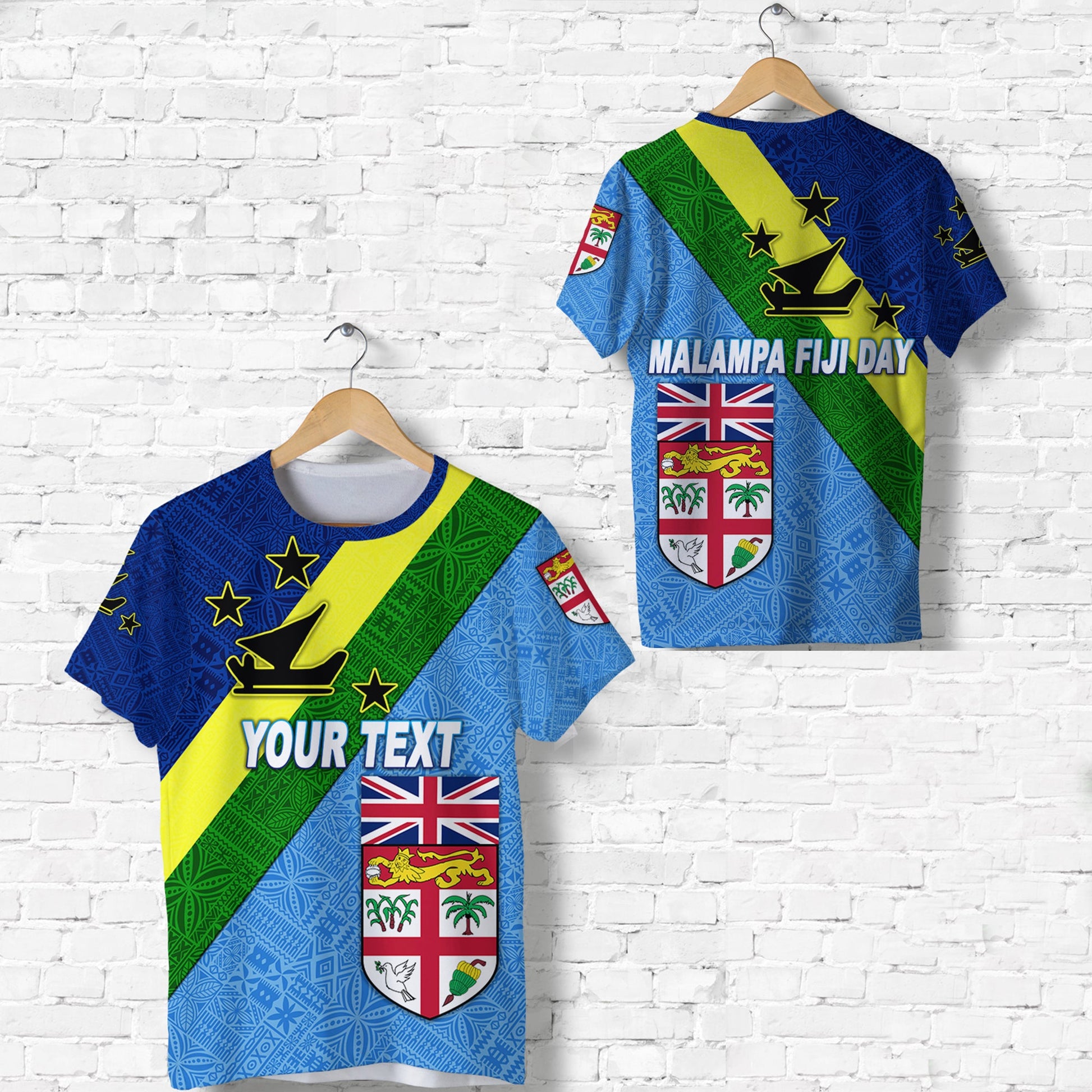 (Custom Personalised) Vanuatu Malampa And Fiji Day T Shirt Simple Style