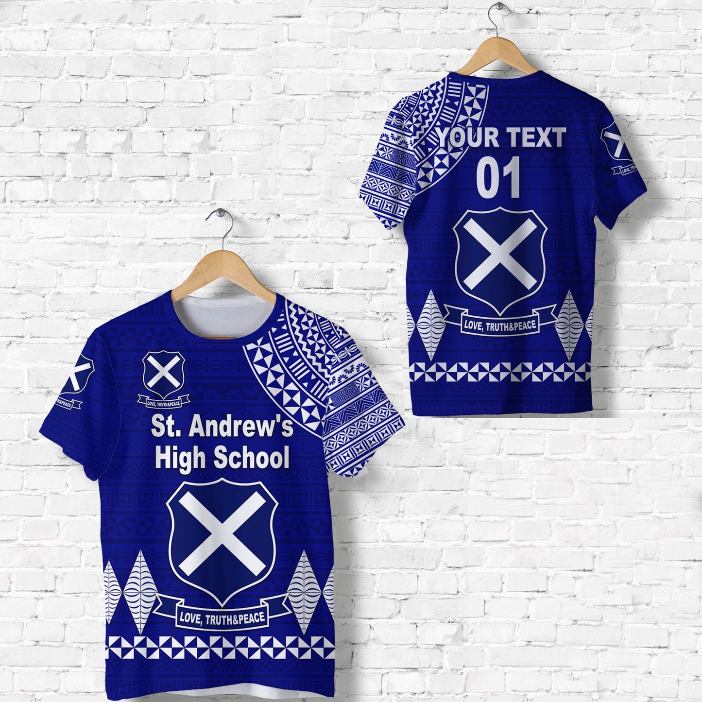 (Custom Personalised) St. Andrew's High School T Shirt Simple Style