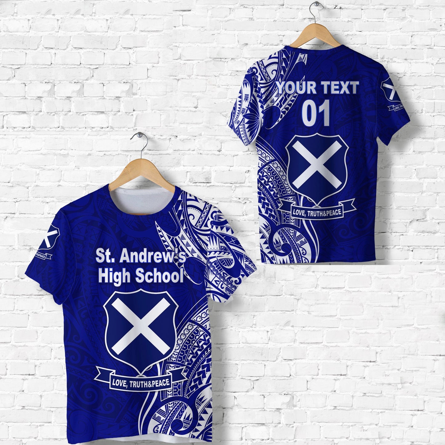 (Custom Personalised) St. Andrew's High School T Shirt Original Style