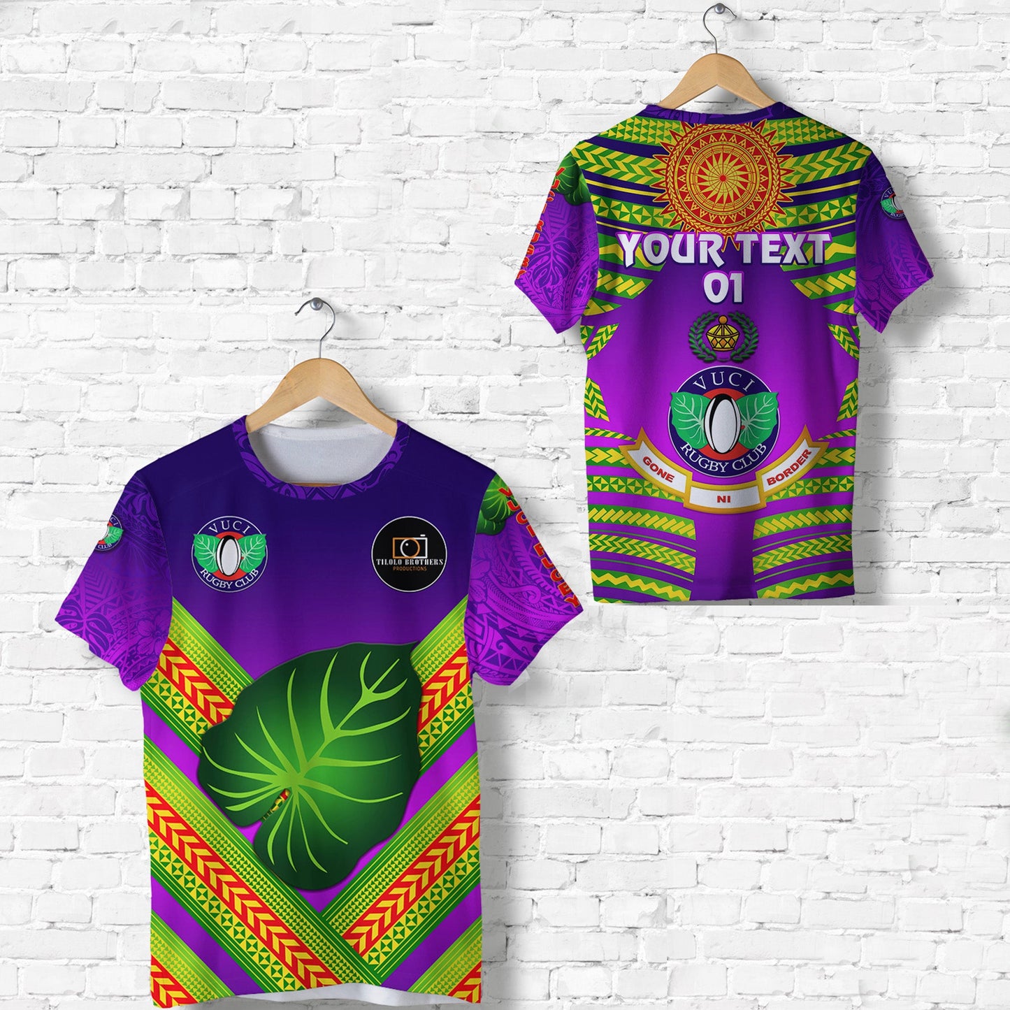 (Custom Personalised) Fiji Vuci Rugby Club T Shirt Creative Style Purple, Custom Text And Number