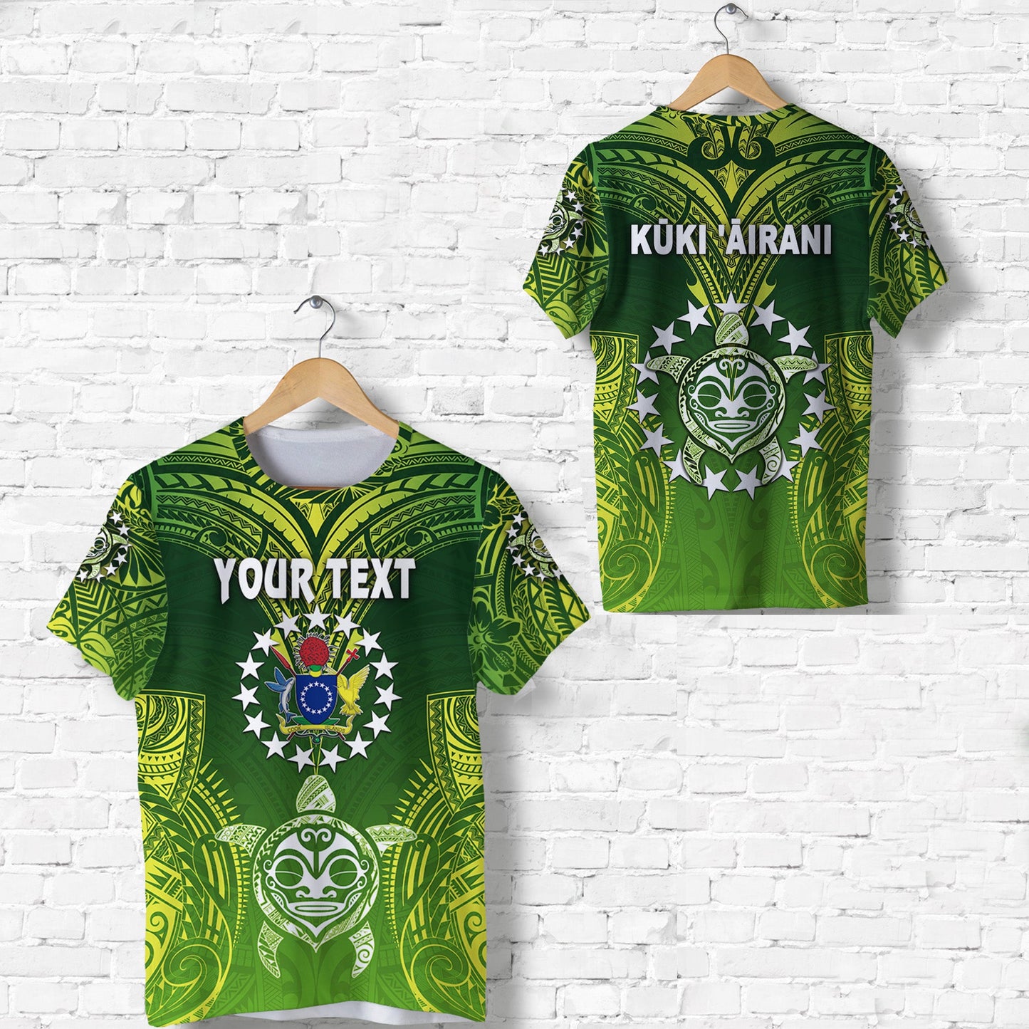 (Custom Personalised) Cook Islands T Shirt Happy Independence Anniversary