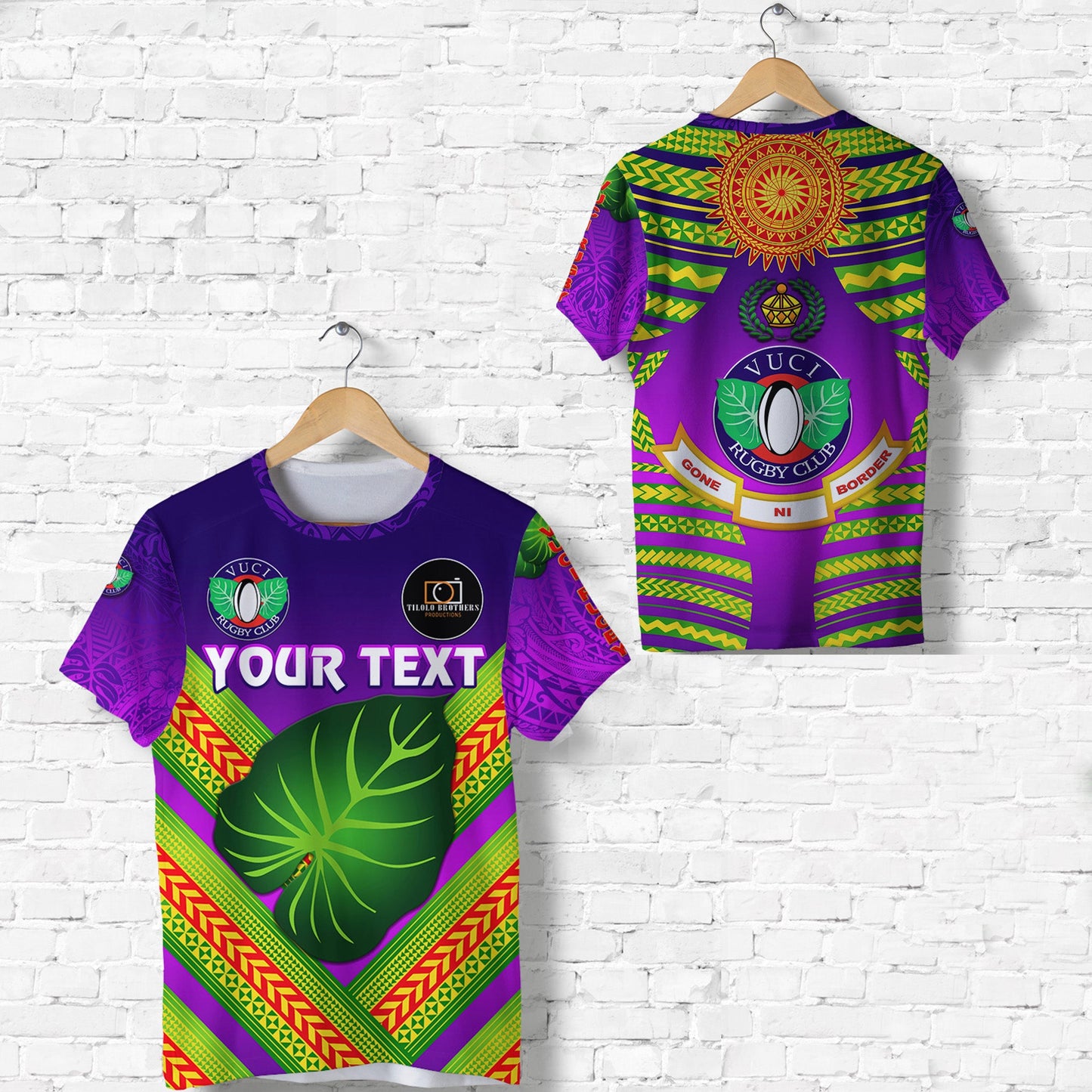 (Custom Personalised) Fiji Vuci Rugby Club T Shirt Creative Style Purple