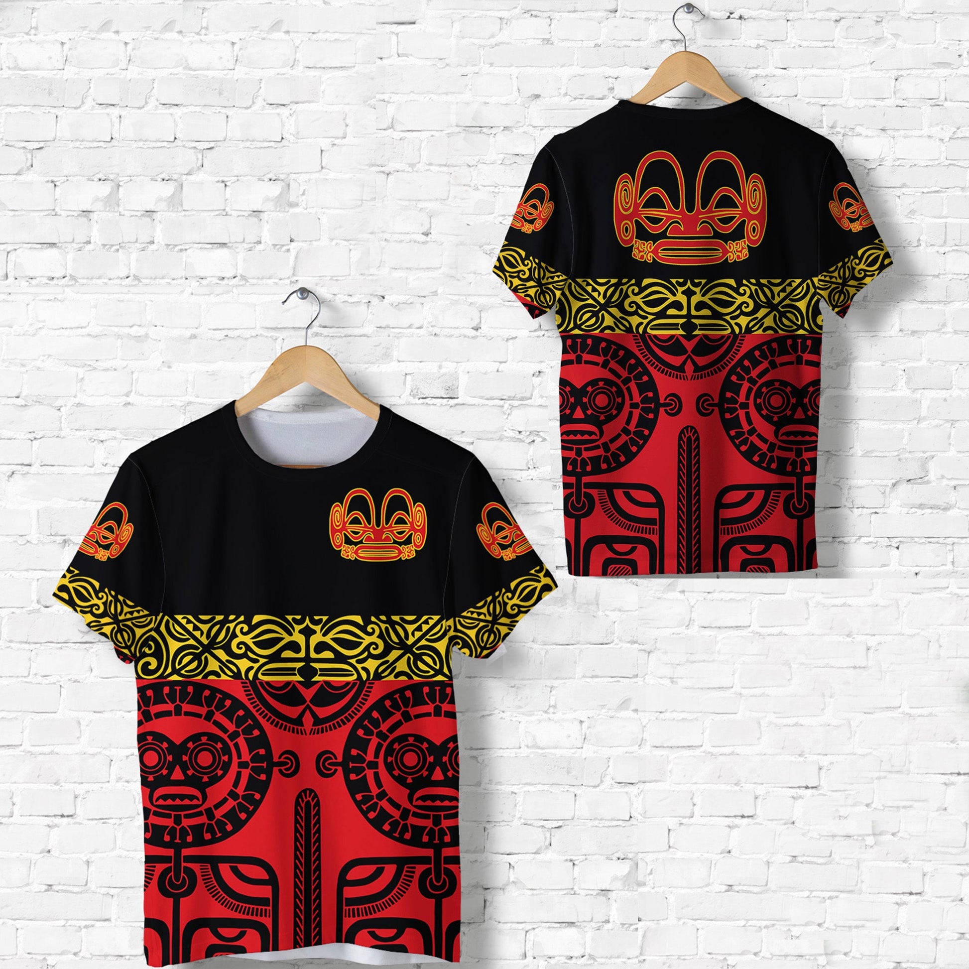 Marquesas Islands T Shirt Marquesan Tattoo Special Style Red