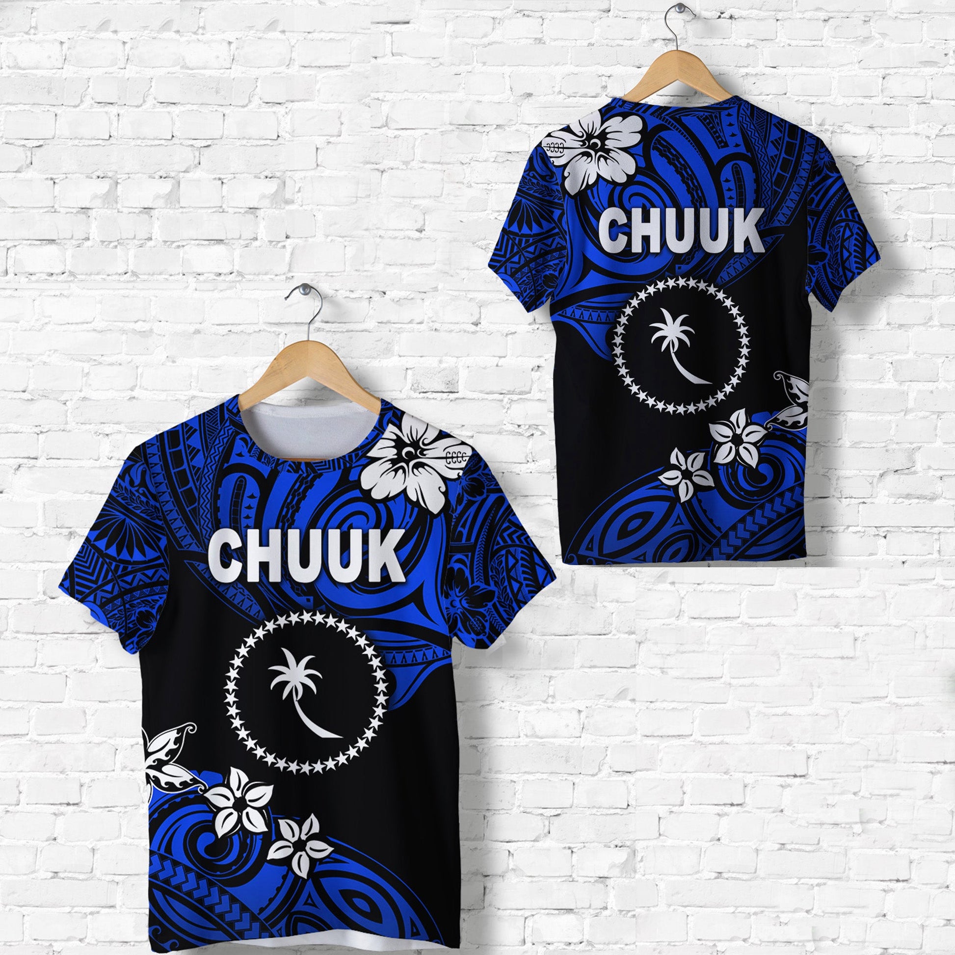 FSM Chuuk T Shirt Unique Vibes Blue