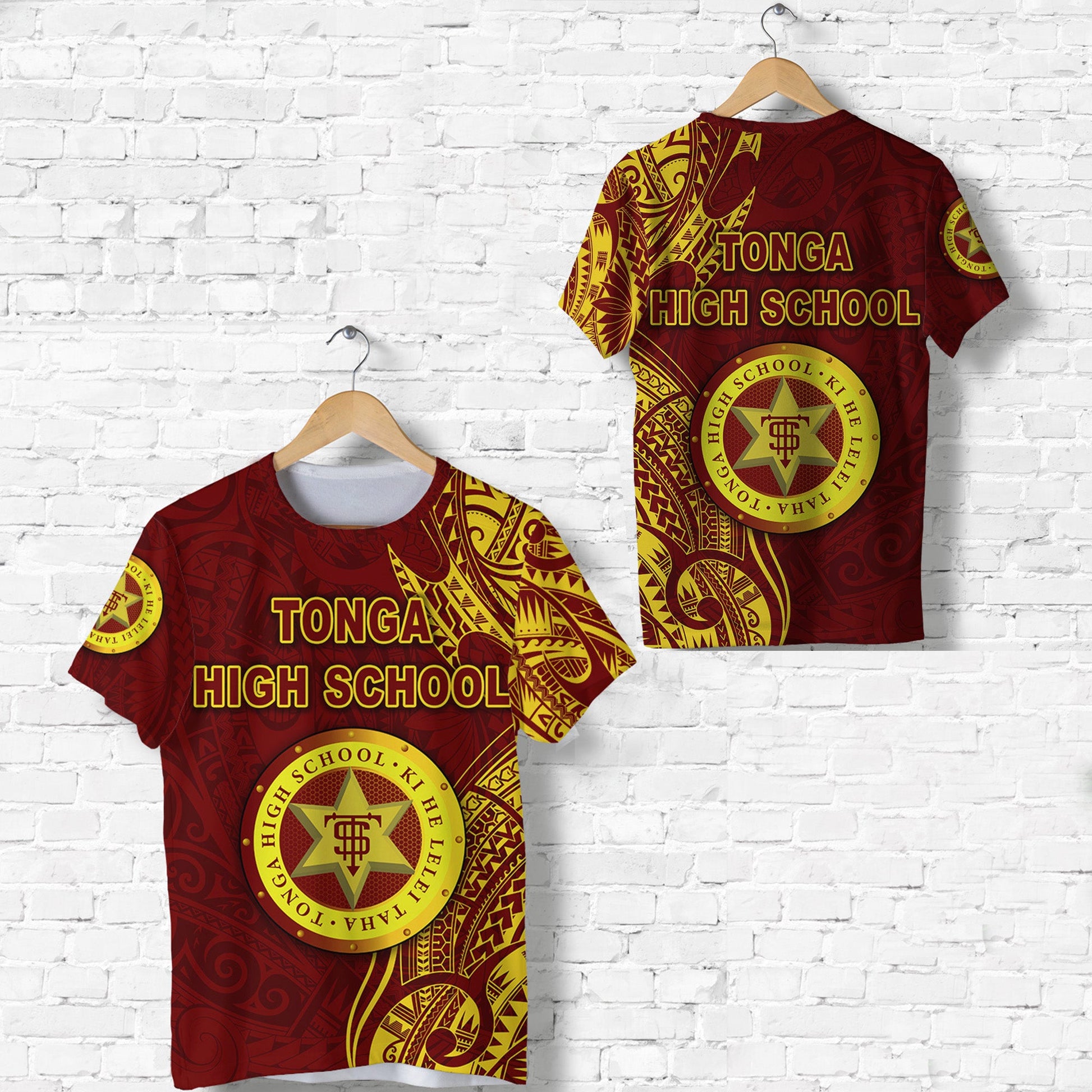 Tonga High School T Shirt Simple Vibes - Maroon