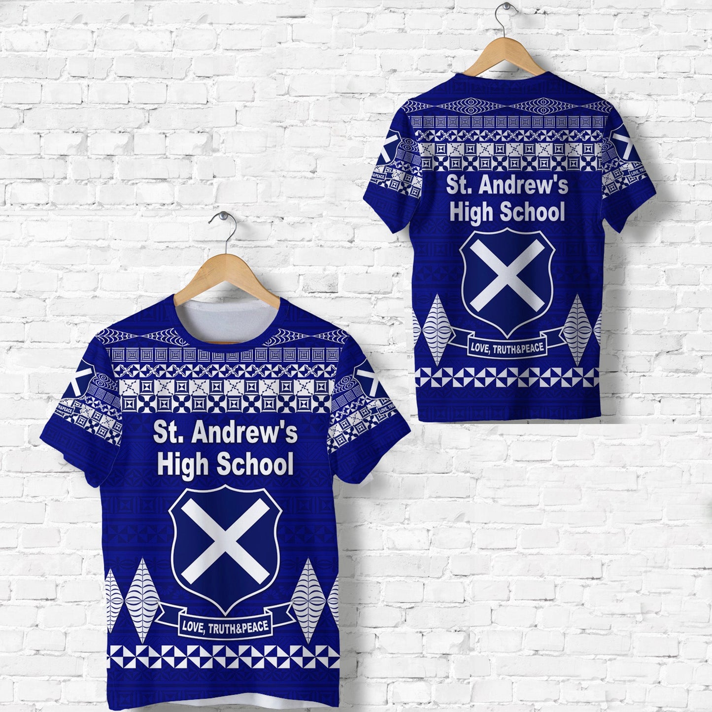 St. Andrew'S High School T Shirt Simple Tongan Kupesi