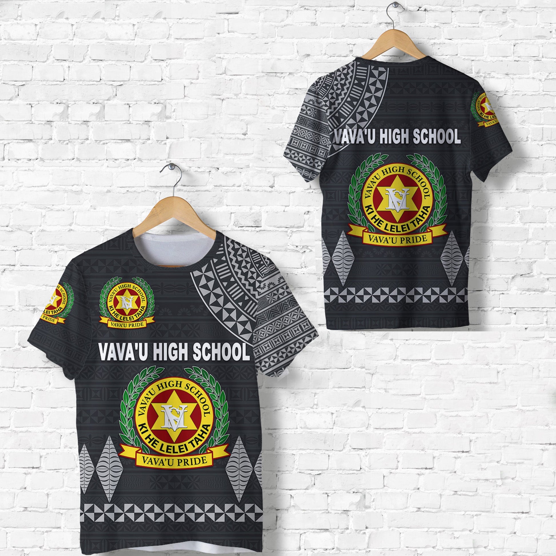 Tonga Vava'U High School T Shirt Simple Style - Dark Grey
