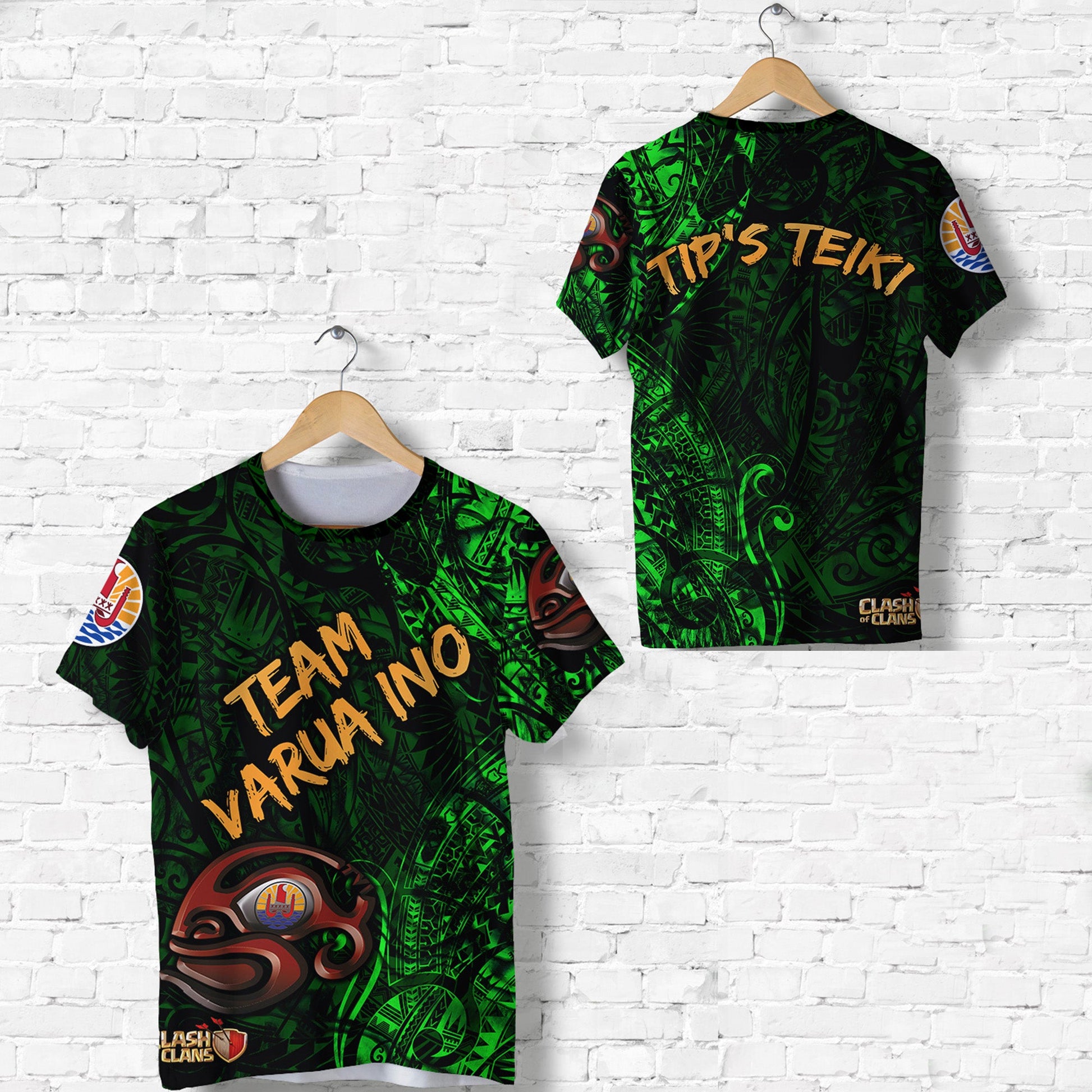 Tip'S Teiki - Number 12 - Tahiti Pc T Shirt Team Varua Ino Original - 008