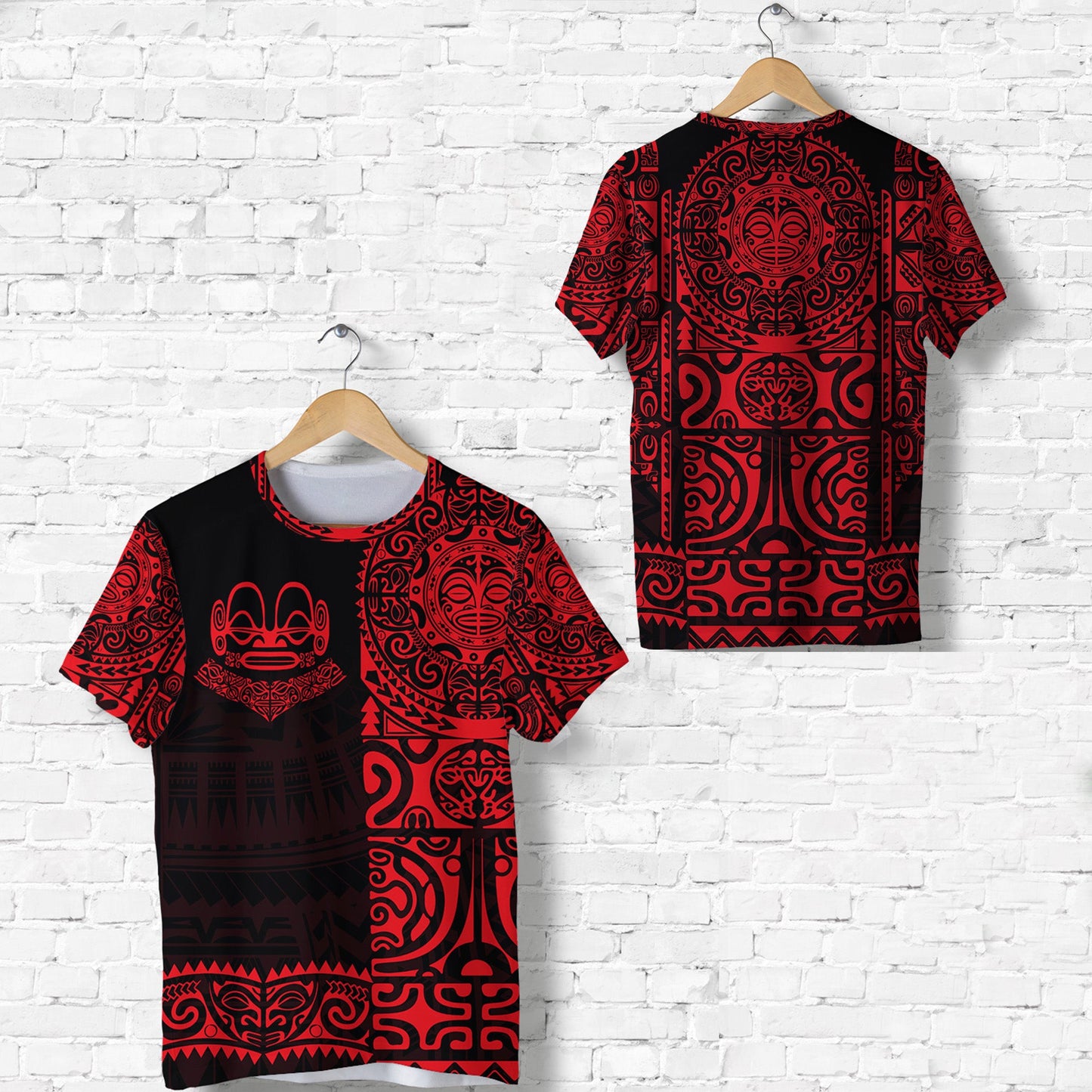 Marquesas Islands T Shirt Marquesan Tattoo Unique Style Red