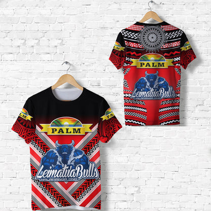 Mate Ma'A Tonga T Shirt Leimatu'A Bulls Creative Style - Red