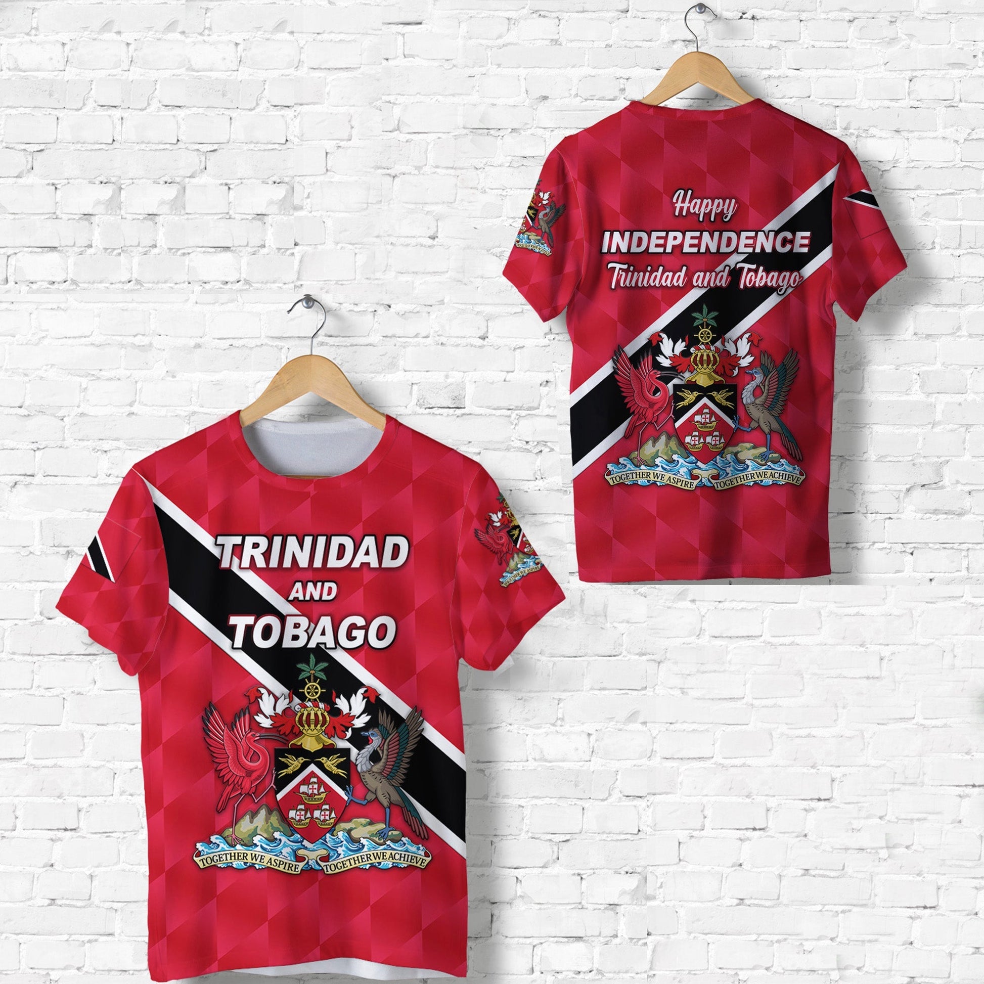 Happy Trinidad and Tobago T Shirt independence Day Red LT8