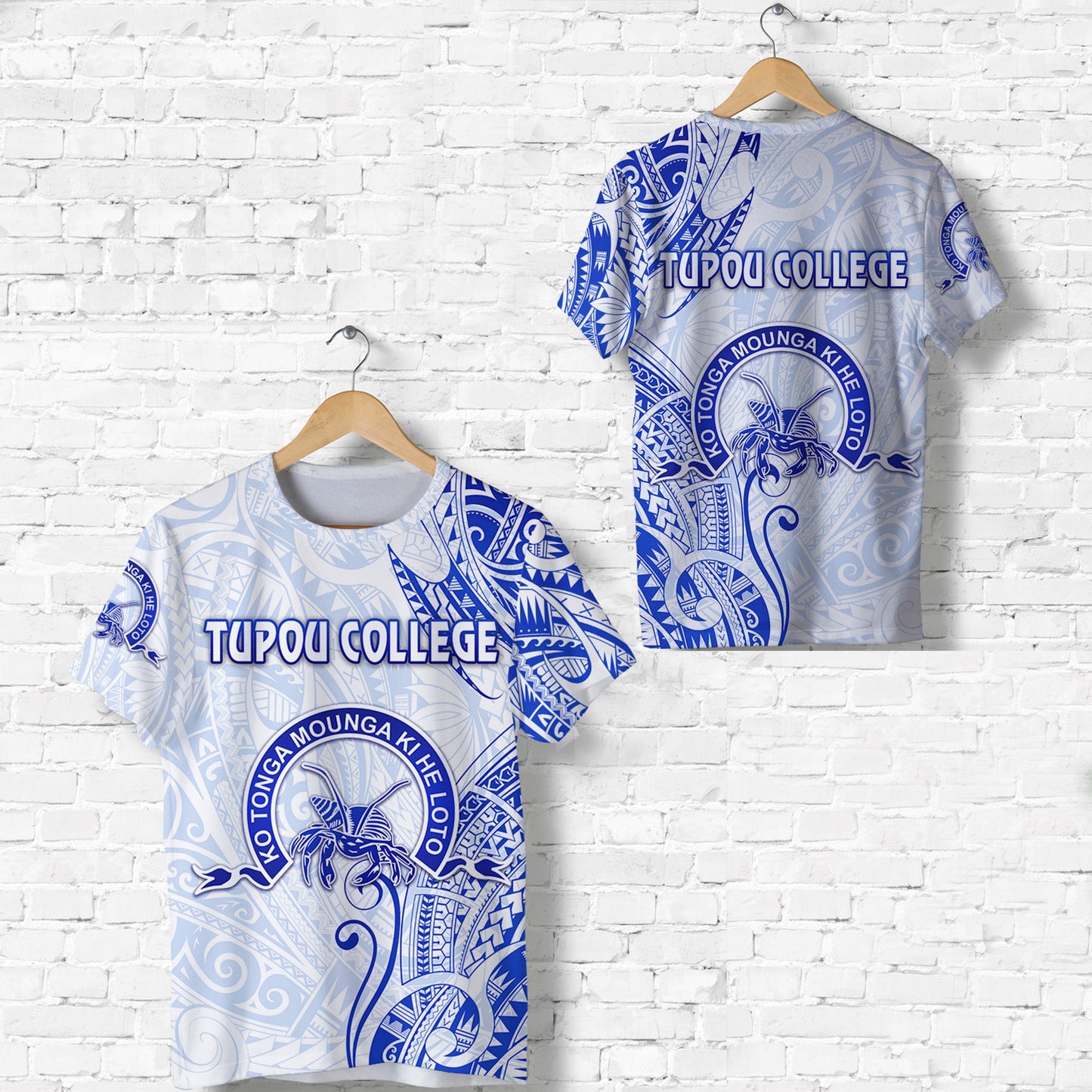 Tonga Tupou College T Shirt Simple Vibes - White