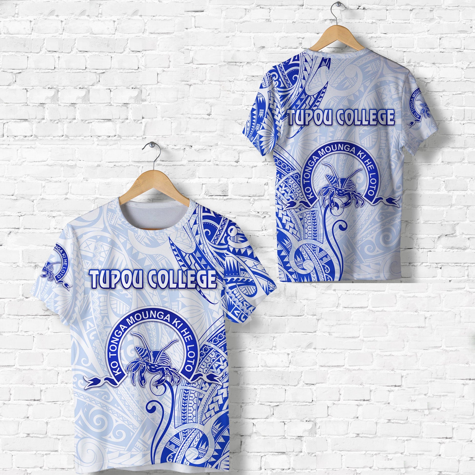Tonga Tupou College T Shirt Simple Vibes - White