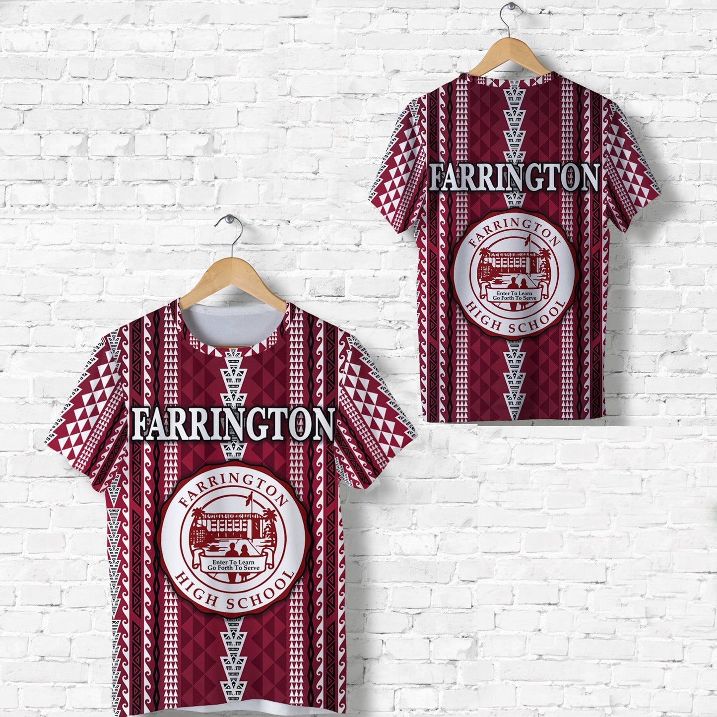 Hawaii Farrington High School T Shirt Simple Style