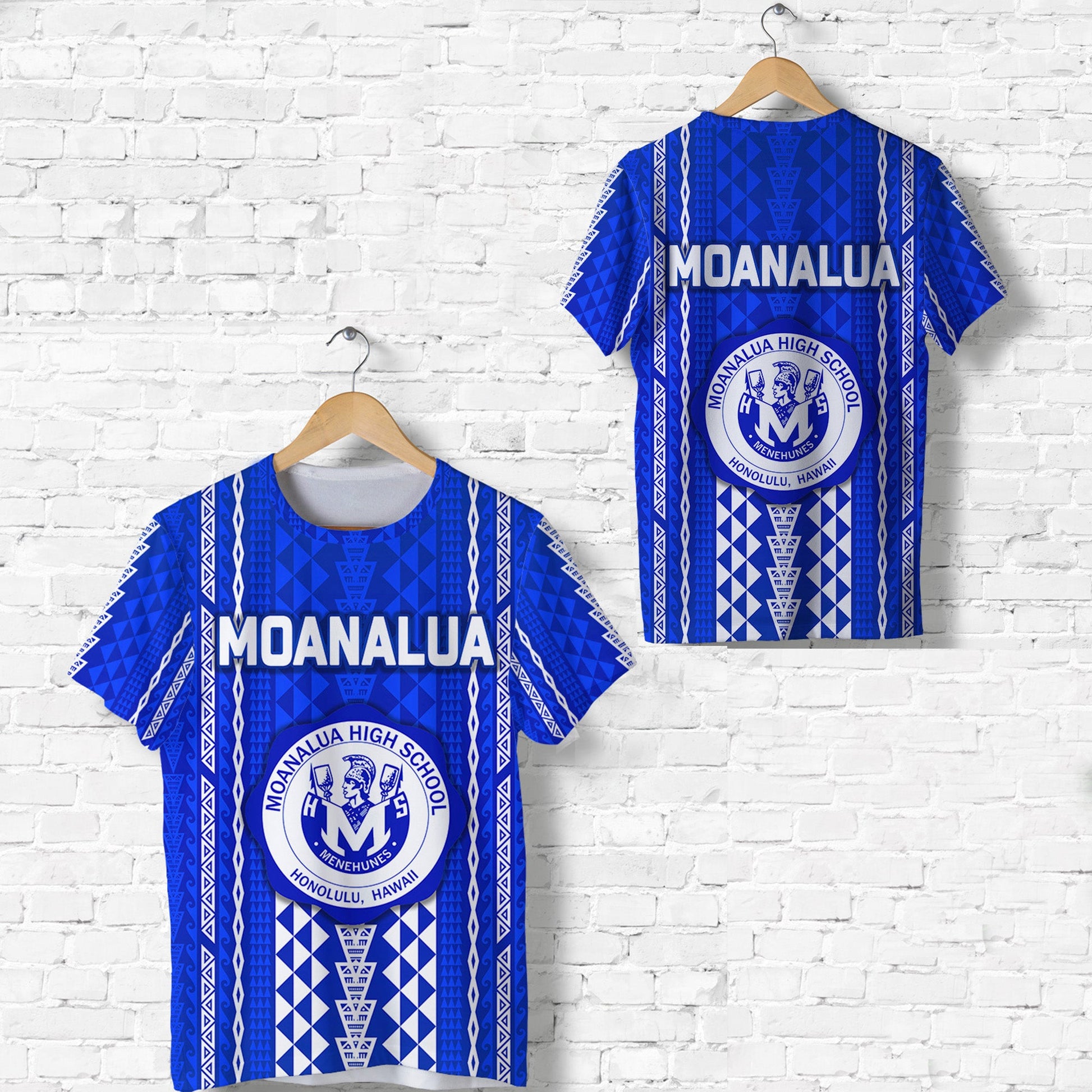 Hawaii Moanalua High School T Shirt Simple Style