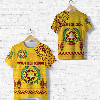Tonga Vava'U High School T Shirt Simple Style - Yellow
