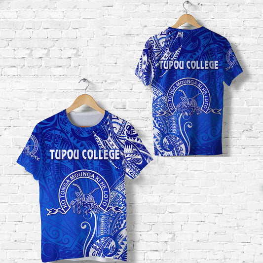 Tonga Tupou College T Shirt Simple Vibes - Blue