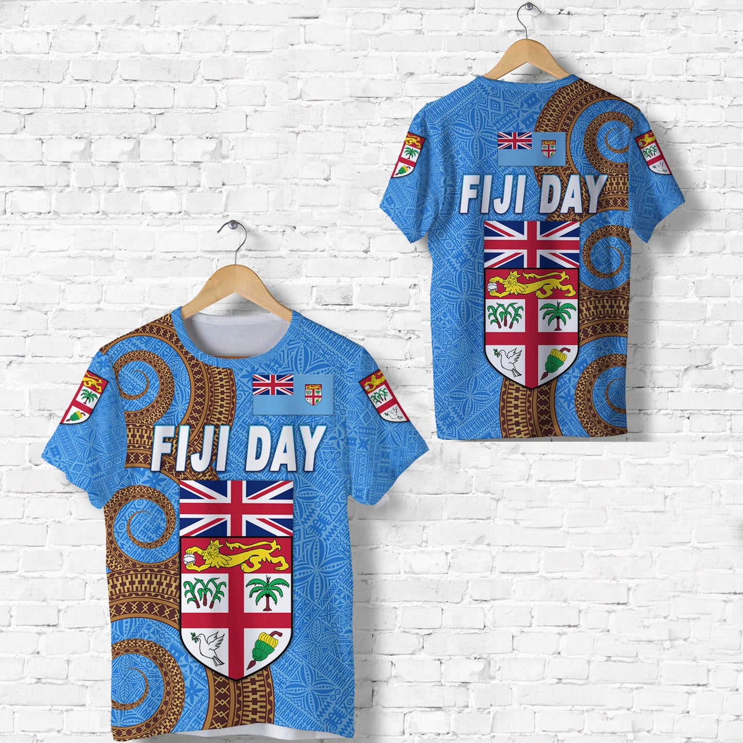 Fiji Day T Shirt Independence Anniversary Simple Style