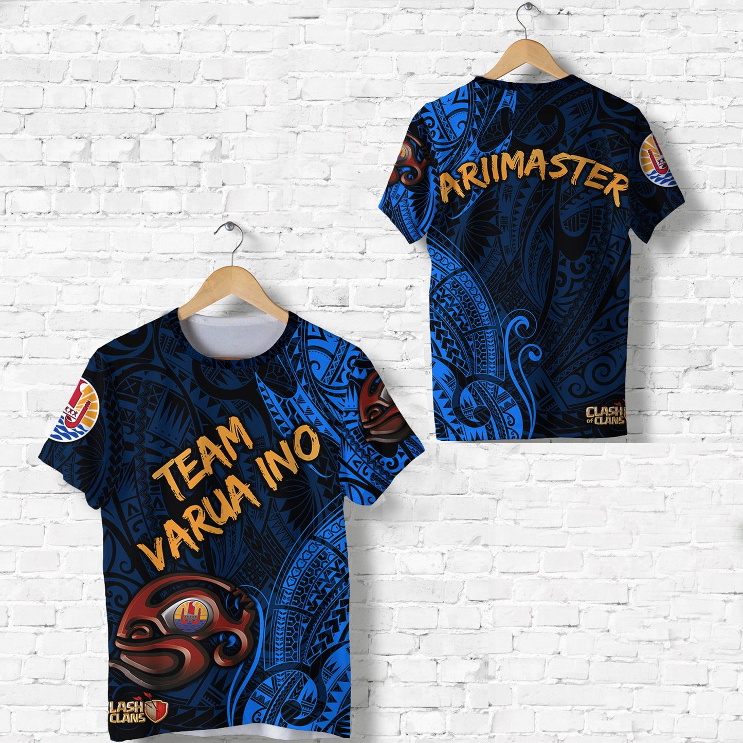 Ariimaster - Number 8 - Tahiti Pc T Shirt Team Varua Ino Original - 011