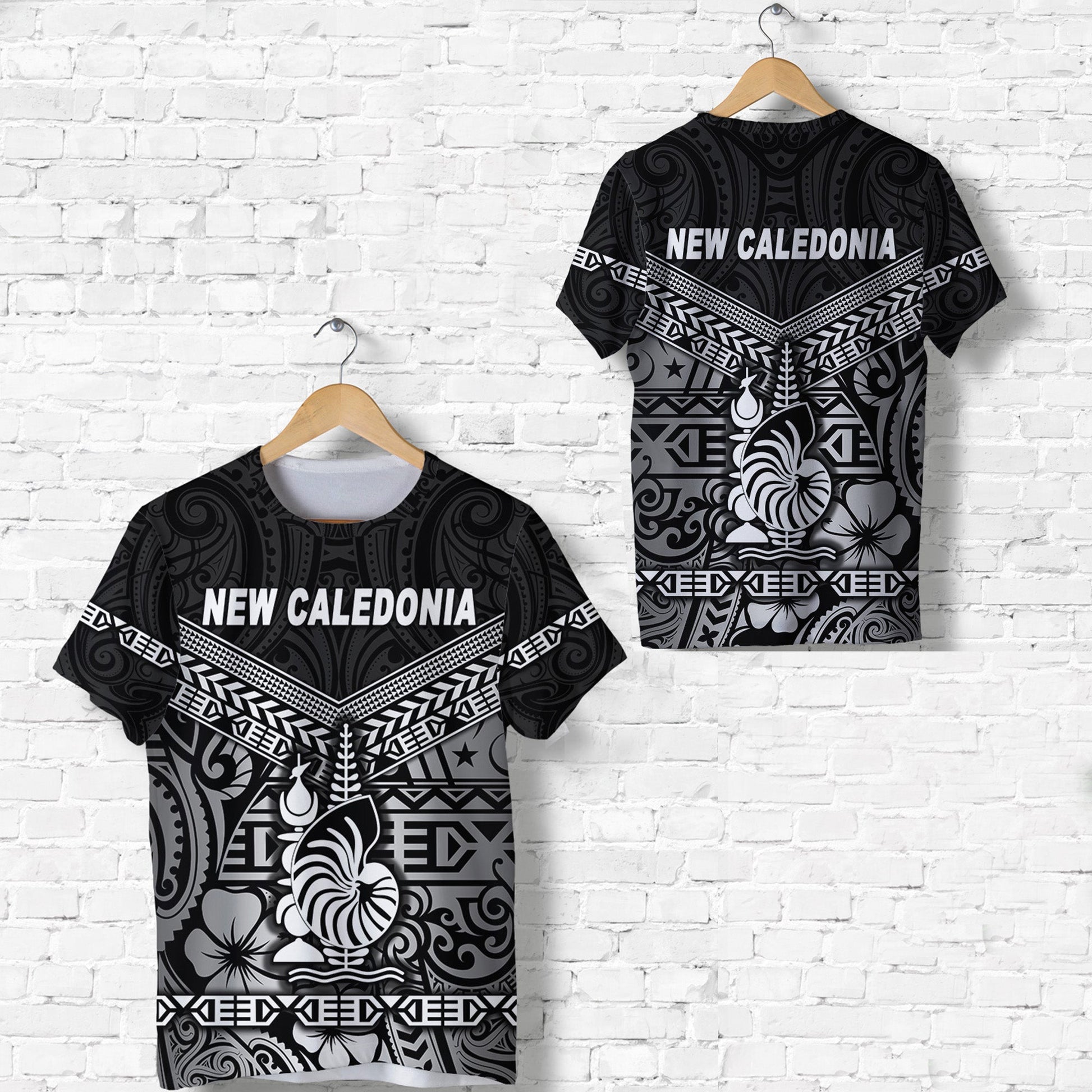 New Caledonia T Shirt Simple Style Black