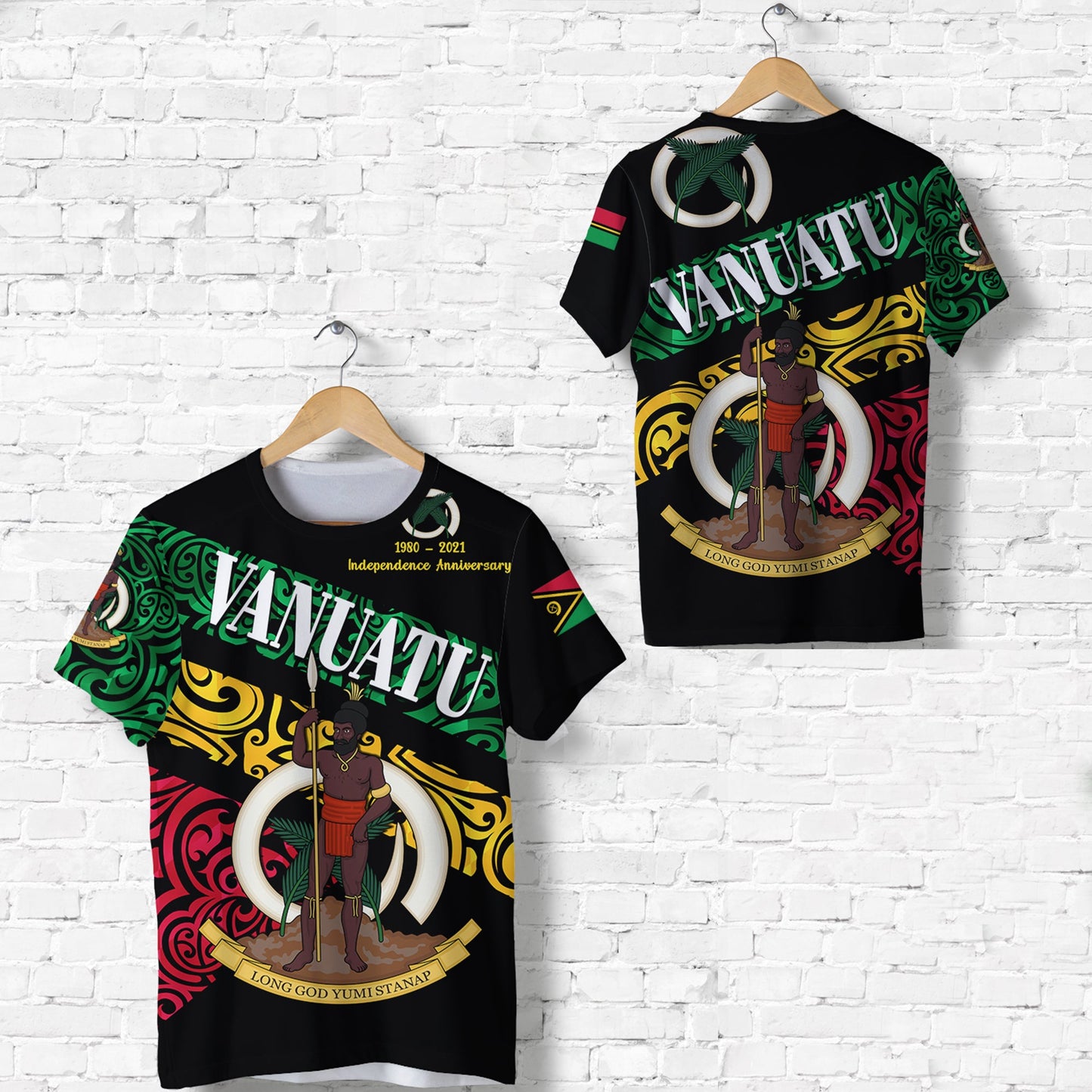 Vanuatu Special Independence Anniversary T Shirt Sporty Style