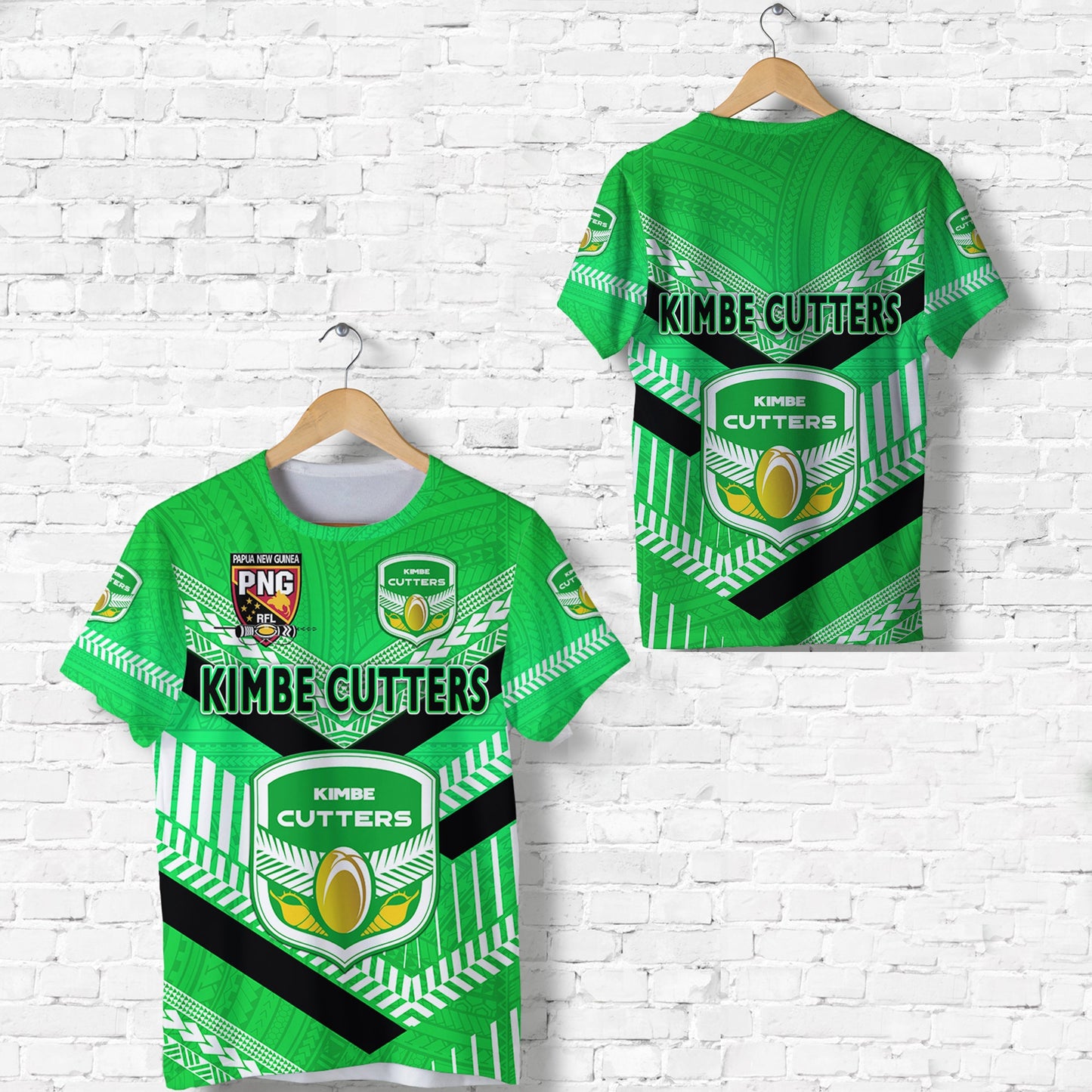 Papua New Guinea Kimbe Cutters T Shirt Rugby - Green