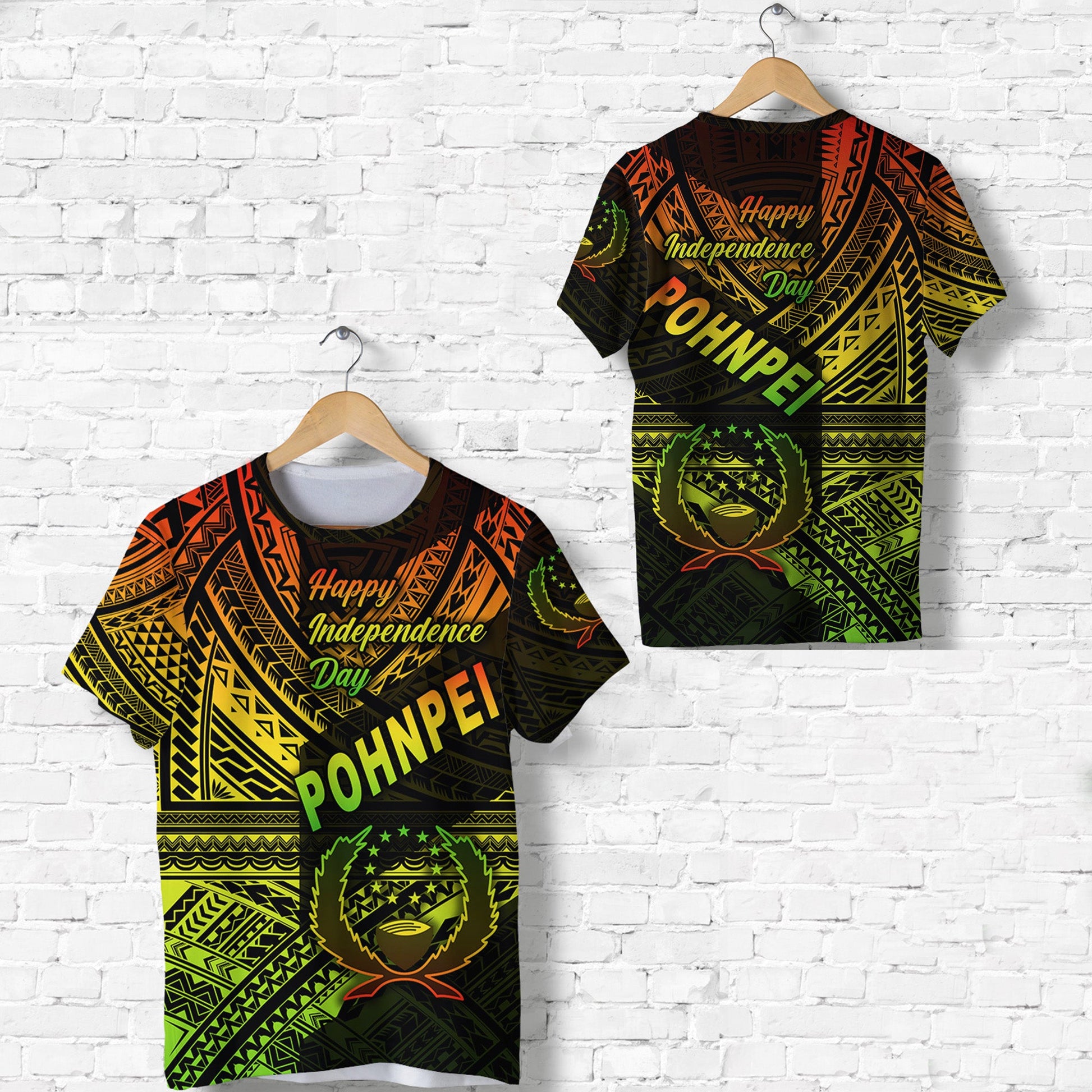 FSM Pohnpei T Shirt Happy Independence Day Original Vibes Reggae