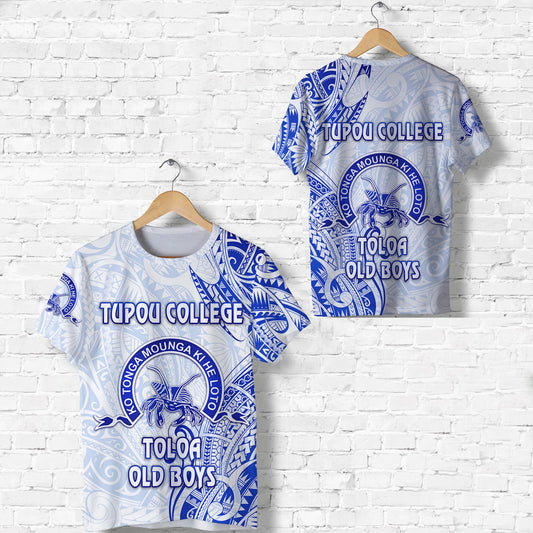 Tonga Tupou College T Shirt Toloa Old Boys Simple Vibes - White