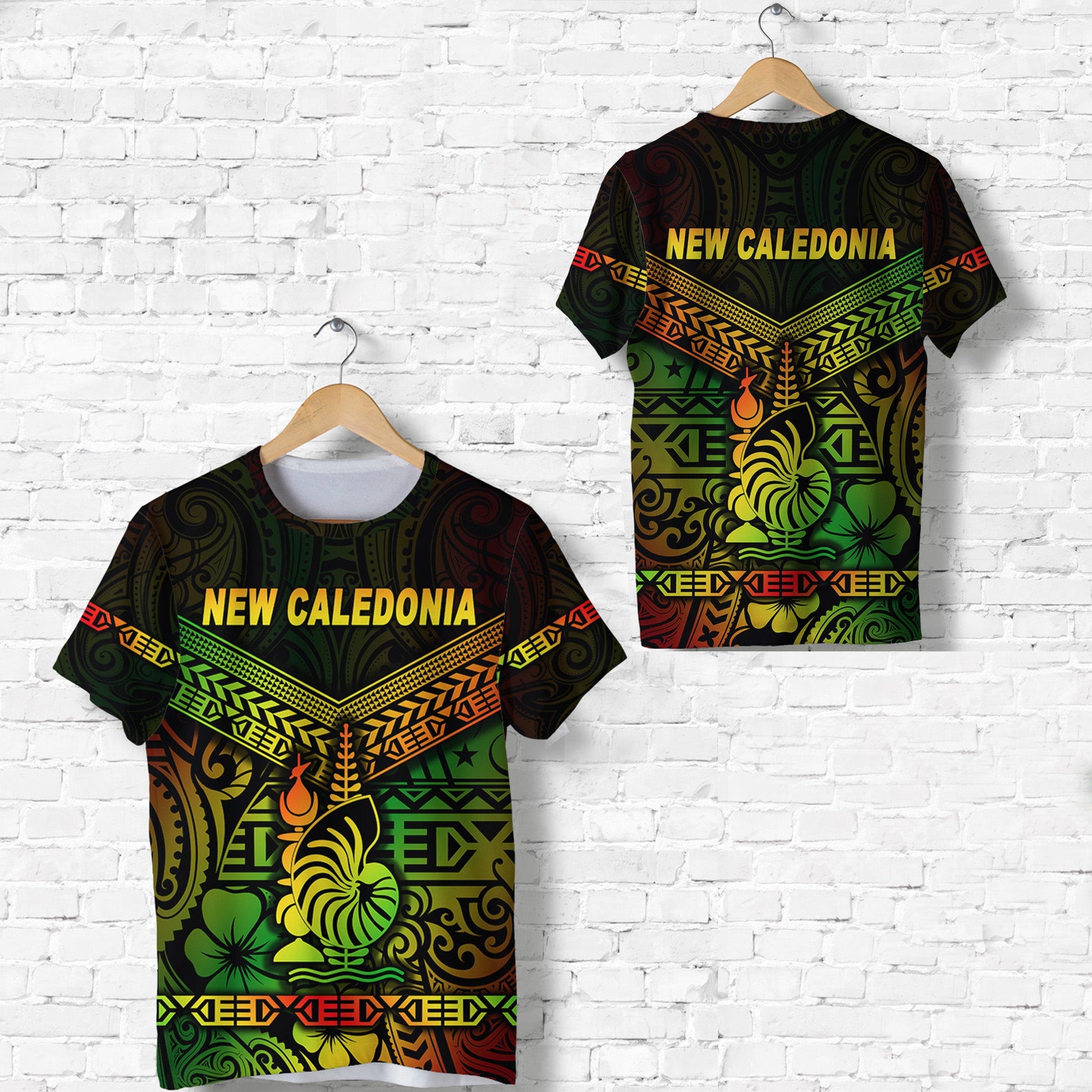 New Caledonia T Shirt Simple Style Reggae