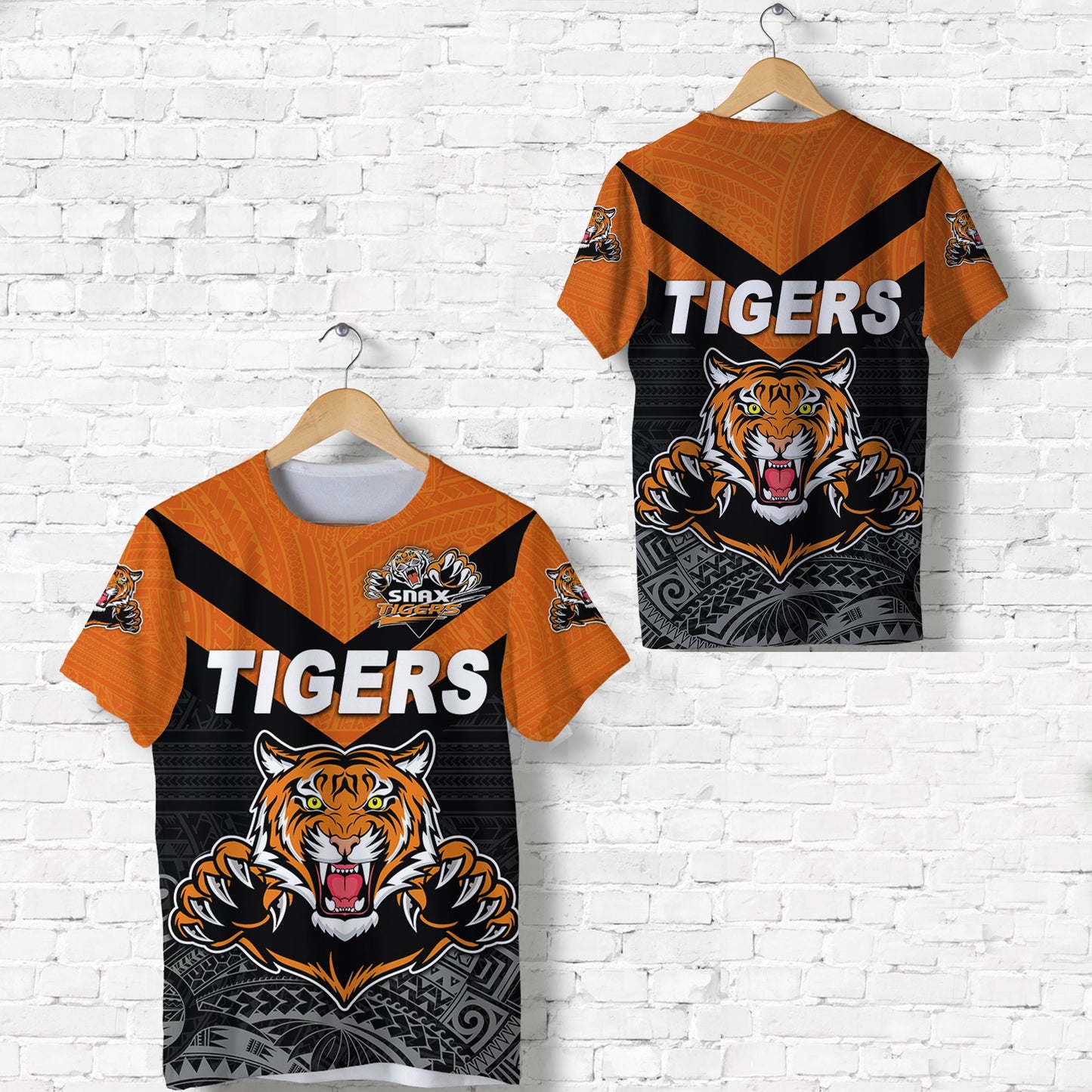 Papua New Guinea Lae Snax Tigers T Shirt Rugby Original Style - Black