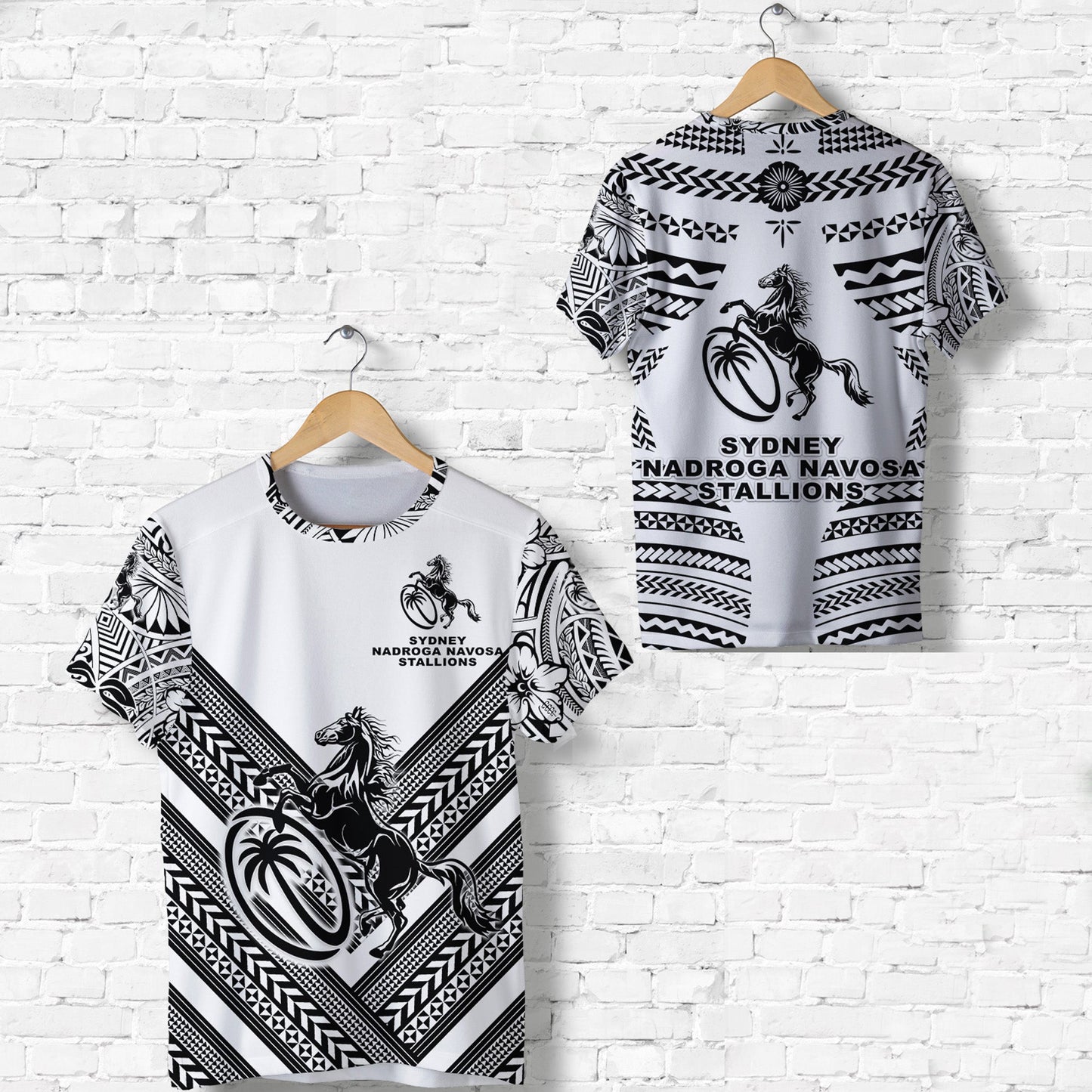 Fiji Rugby T Shirt Sydney Nadroga Navosa Stallions Creative Style White