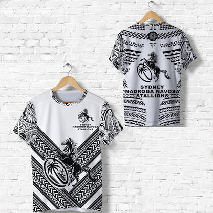 Fiji Rugby T Shirt Sydney Nadroga Navosa Stallions Creative Style White