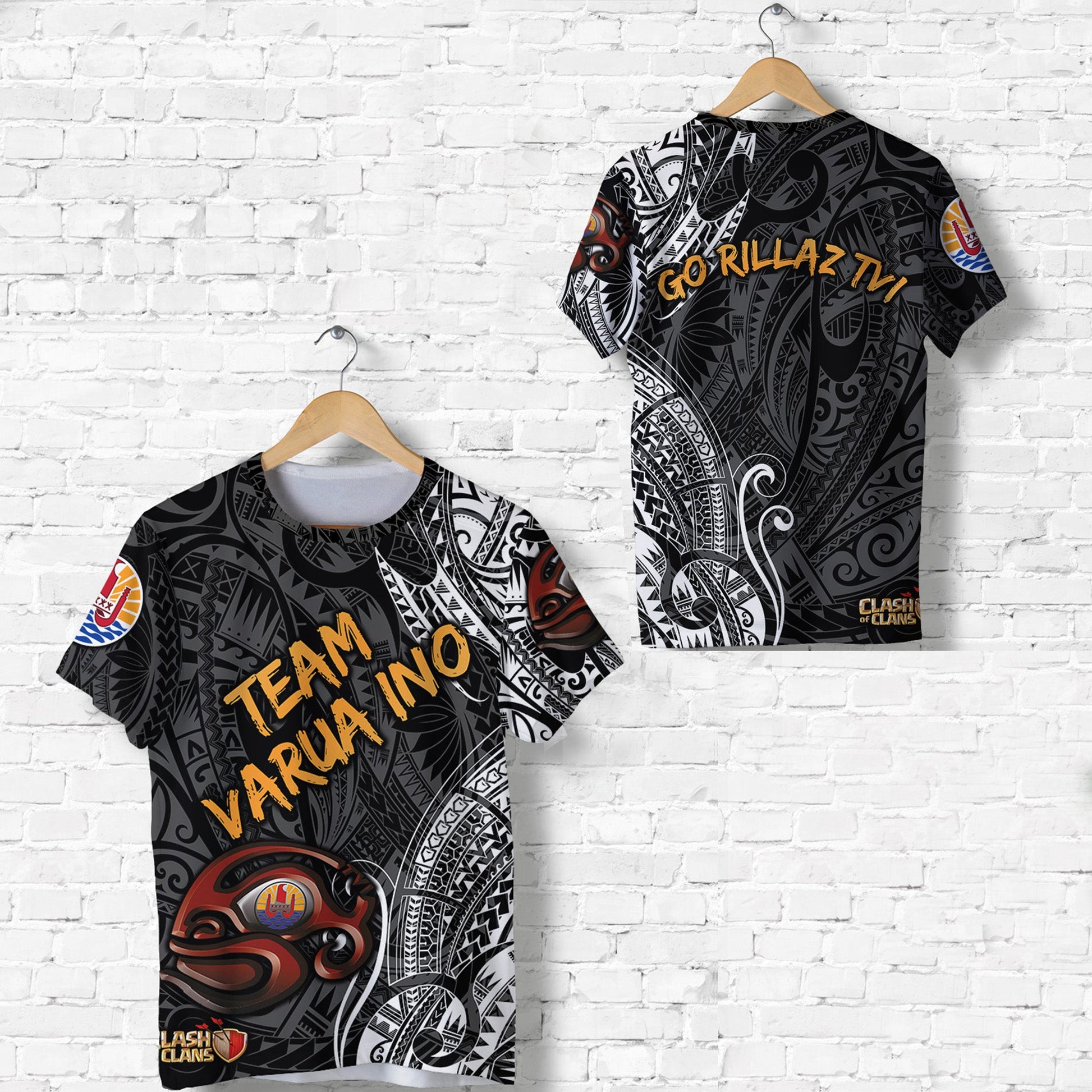 Go Rillaz Tvi - Number 17 - Tahiti Pc T Shirt Team Varua Ino Original - 006