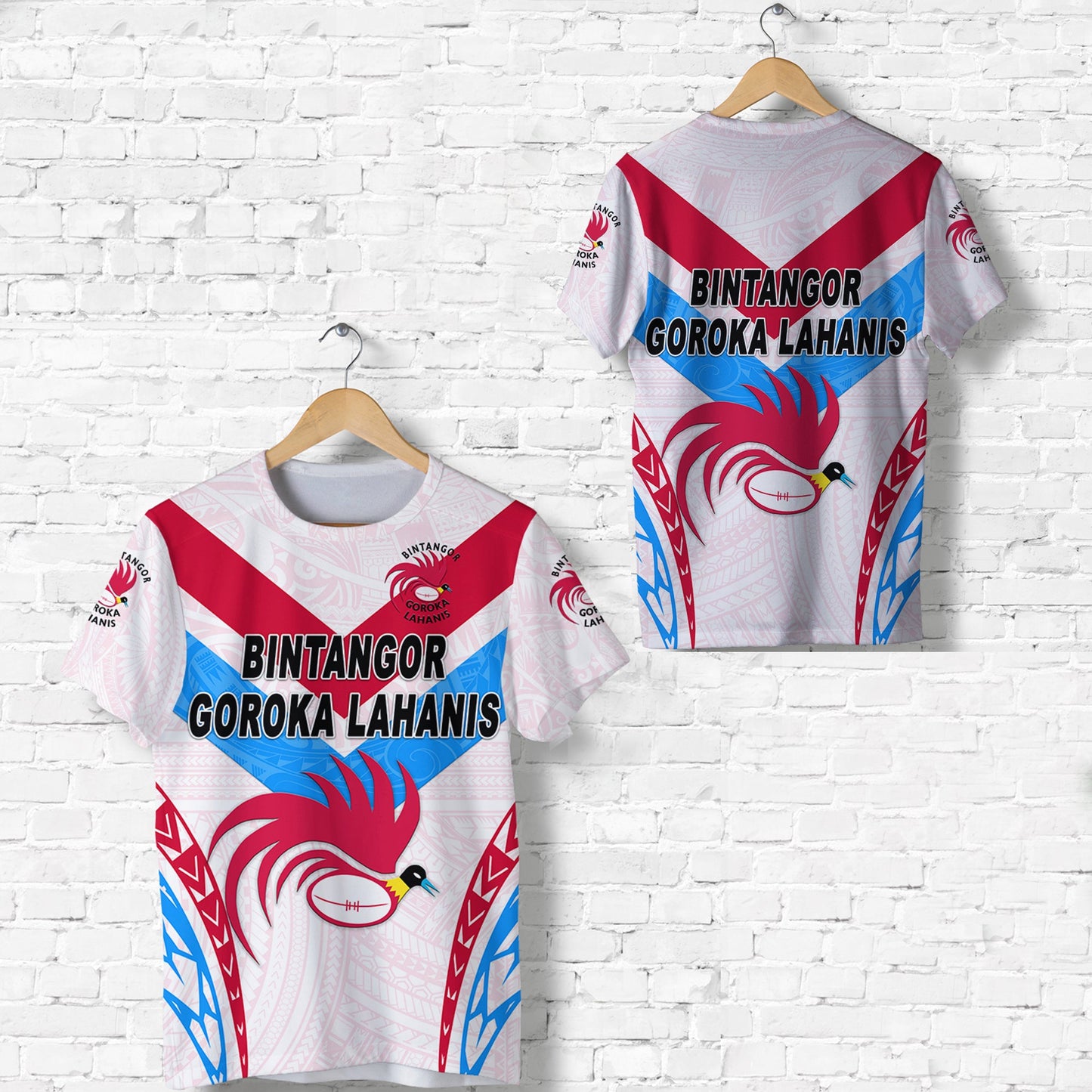 Papua New Guinea Bintangor Goroka Lahanis T Shirt Rugby Original Style - White