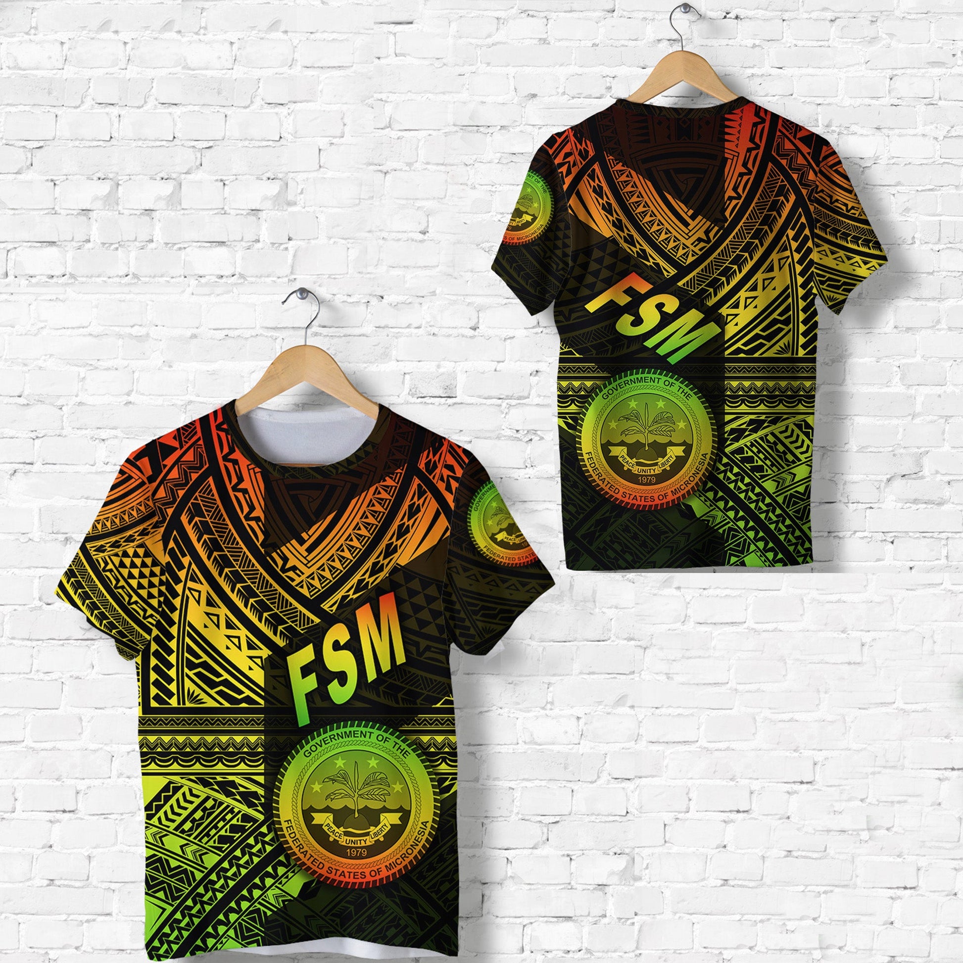 Federated States of Micronesia T Shirt FSM Original Style Reggae